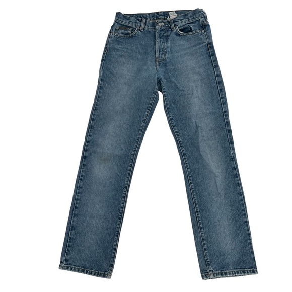 Calvin Klein Low Rider With Omega Pocket Button Fly Jeans Size 5 Women’s - Picture 1 of 7